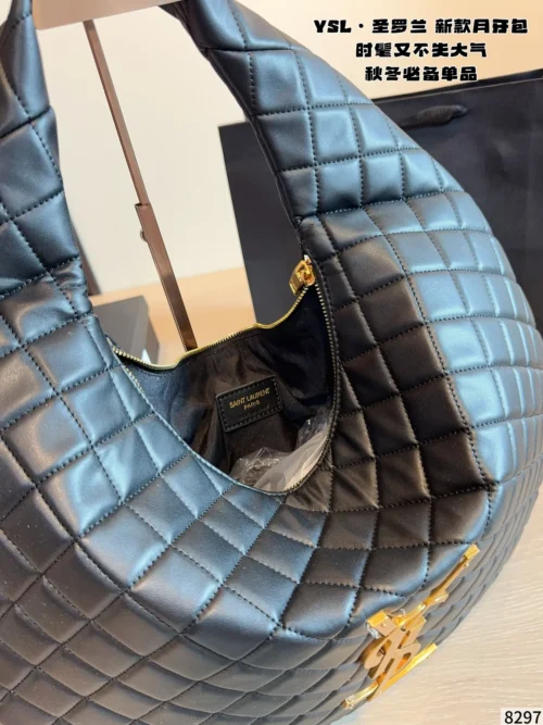 YSL Quilted Leather Hobo Bag