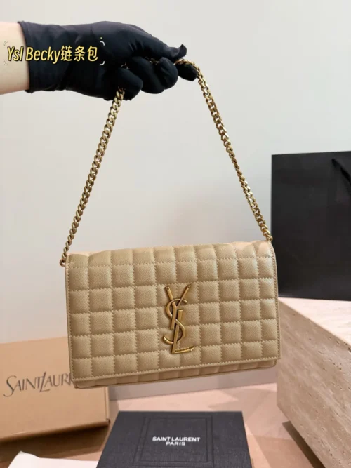 YSL Chain Lambskin Crossbody Bag