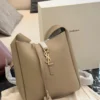 YSL Medium Black Leather Shoulder Bag