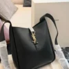 YSL Medium Black Leather Shoulder Bag