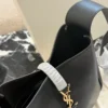 YSL Medium Black Leather Shoulder Bag