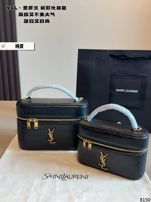 YSL Mini Black Leather Tote Bag Style 0110