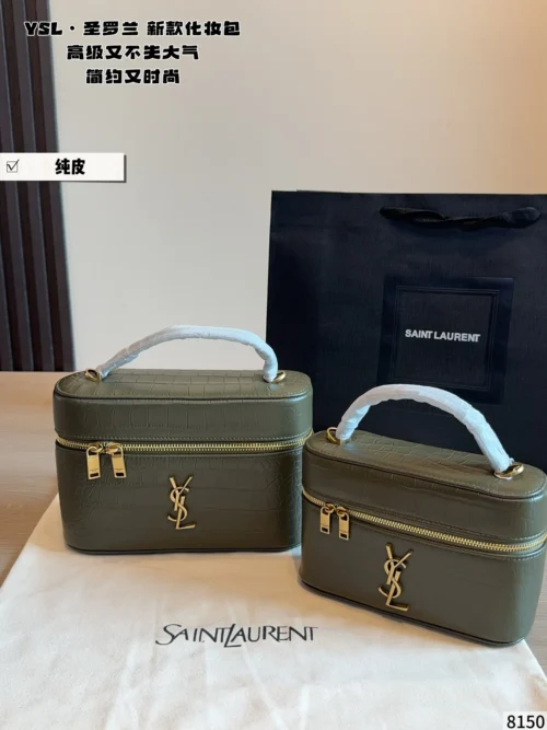 YSL Mini Black Leather Tote Bag Style 0110