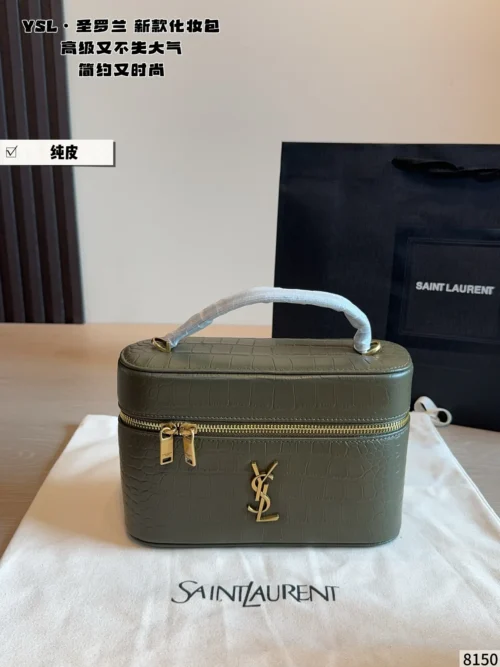 YSL Mini Black Leather Tote Bag Style 0110