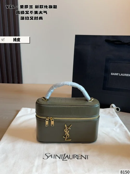 YSL Mini Black Leather Tote Bag Style 0110