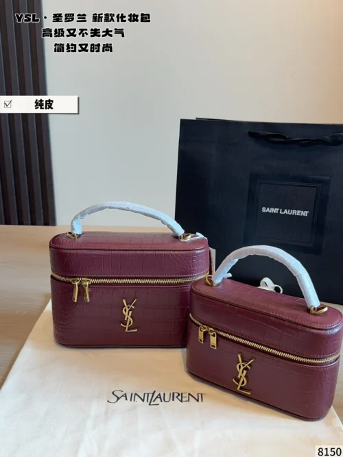YSL Mini Black Leather Tote Bag Style 0110