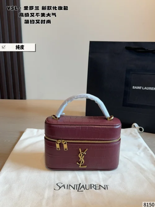 YSL Mini Black Leather Tote Bag Style 0110