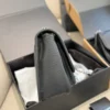 YSL Niki Black Chain Leather Messenger Bag