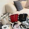 YSL Kate Black Leather Top Handle Bag