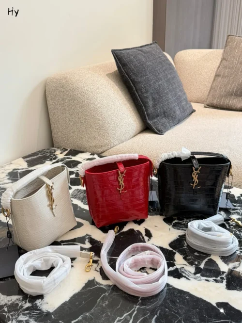 YSL Kate Black Leather Top Handle Bag