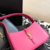 YSL Black Leather Hobo Bag