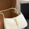 YSL Black Leather Hobo Bag