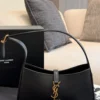 YSL Black Leather Hobo Bag